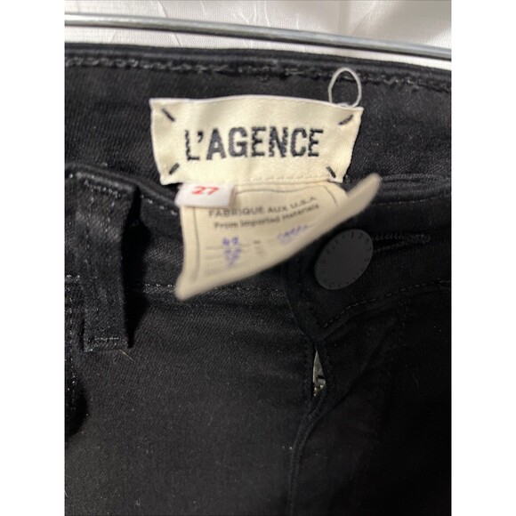 L'AGENCE Black Margot High Rise Skinny Jeans Size 27 x 26 - Picture 9 of 9